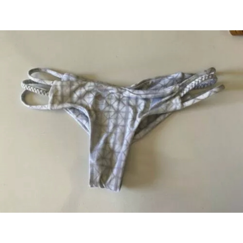 Midori Bikinis Emmie Cheeky Bottoms - Blue Print - Size S (3 for $25 PROMO)